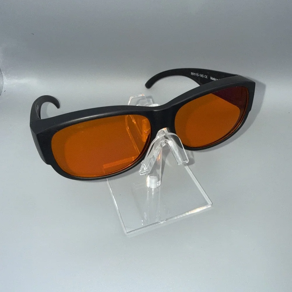 Spectra479 BioRhythm Safe Blue Light Blocking Amber Glasses F01-19-01 BlackFrame